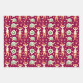 Meerkat Tortoise Kiwi - Reeks verpakkingspapier 3 Inpakpapier Vel (Voorkant 2)