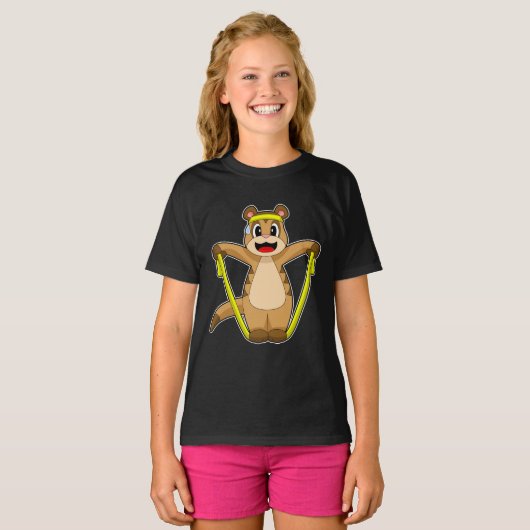 Meerkat touw springtouw t-shirt (Voorkant volledig)