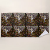 Meerkat Twinkle Stars, Beach Towel Strandlaken (Voorkant)