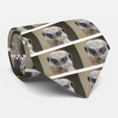 Meerkat Up Close Stropdas (Opgerold)