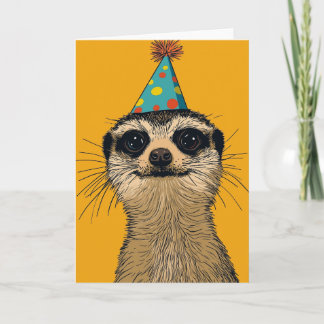 Meerkat Verjaardagsfeest Wenskaart Kaart