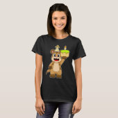 Meerkat Verjaardagskaarsencake T-shirt (Voorkant volledig)