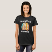 Meerkat voor mannen Retro dierentuin T-shirt (Voorkant volledig)