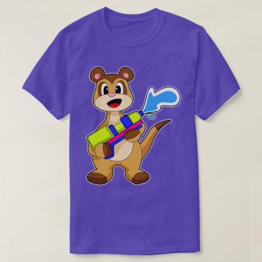 Meerkat Water pistool T-shirt (Design voorkant)