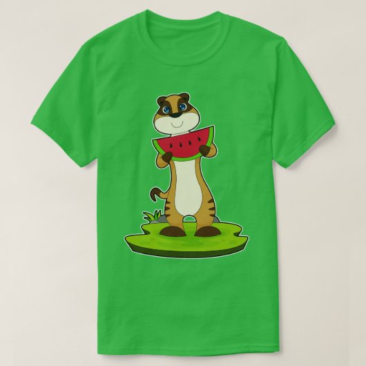 Meerkat Watermeloen Fruit T-shirt (Design voorkant)