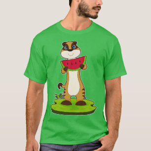 Meerkat Watermeloen Fruit T-shirt