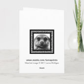 Meerkat Wenskaart Kaart (Achterkant)