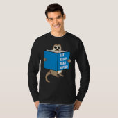Meerkat with Book Books Reading Hobby T-shirt (Voorkant volledig)