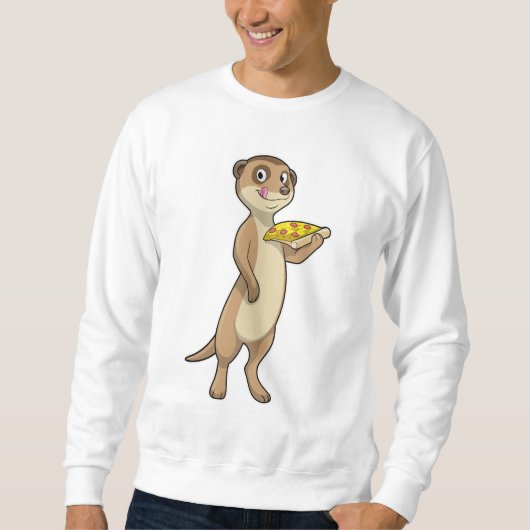 Meerkat with Pizza Trui (Voorkant)