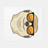 Meerkat with Sunglasses Fleece Deken (Voorkant (Horizontaal))