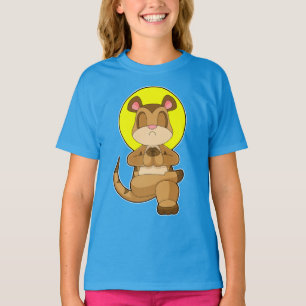 Meerkat yoga fitness meditatie t-shirt