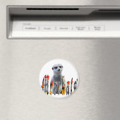 Meerkatcand Meerkats Afbeelding Logo, Magneet (Insitu (Vaatwasser))
