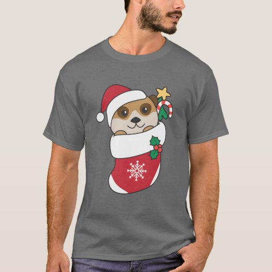 Meerkats Christmas Snow Winter Animals friend T-shirt (Voorkant)
