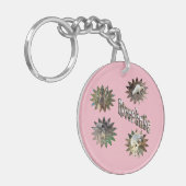 Meerkats in stervormen met Logo, Sleutelhanger (Voorkant Links)