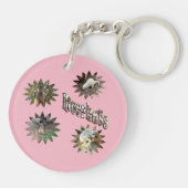 Meerkats in stervormen met Logo, Sleutelhanger (Achterkant)