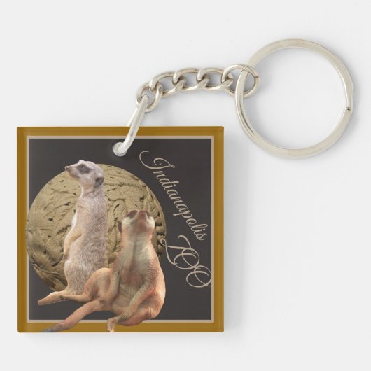 Meerkats Indianapolis Zoo Sleutelhanger (Achterkant)