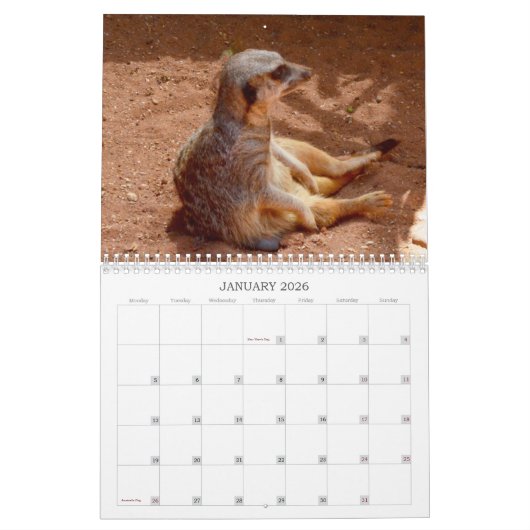Meerkats met stijl Australian Feestdagen 2019, Kalender (Jan 2026)