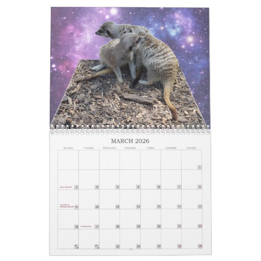 Meerkats met stijl Australian Feestdagen 2019, Kalender (Mar 2026)
