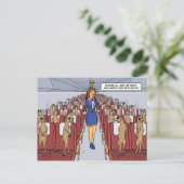 Meerkats on a Plane Postcard Briefkaart (Staand voorkant)