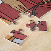 Meerkats op een Plane Jigzaag Puzzle Legpuzzel (Zijkant)