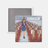 Meerkats op een Vliegtuigmagneet Magneet (Voorkant / Achterkant)