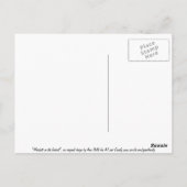 Meerkats op het vooruitzicht briefkaart (Achterkant)