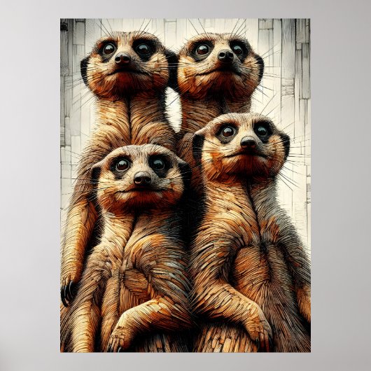 Meerkats Poster (Voorkant)