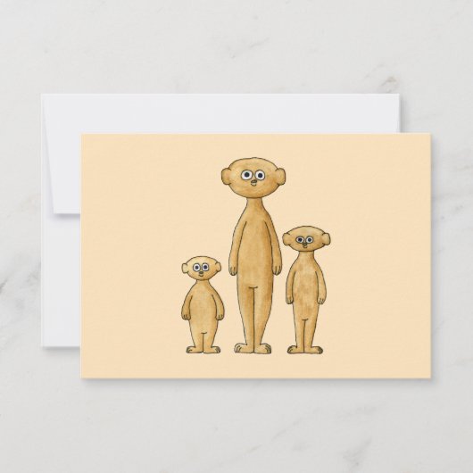 Meerkats. RSVP Kaartje (Voorkant)