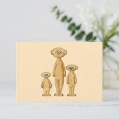 Meerkats. RSVP Kaartje (Staand voorkant)