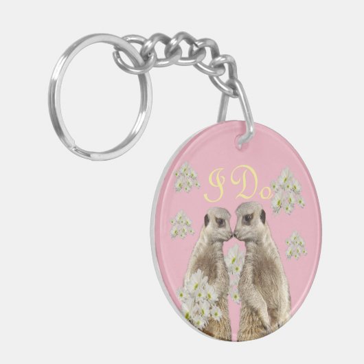 Meerkats zoenen, sleutelhanger (Voorkant Links)