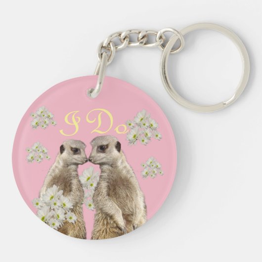 Meerkats zoenen, sleutelhanger (Achterkant)