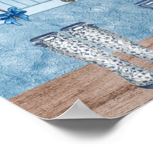 Meerkeukens, Petten, bogen en bloemen Poster (Hoek)