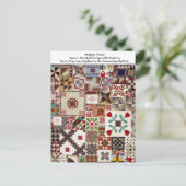 Meerkeuze Quilt Feestdagenkaart (Staand voorkant)