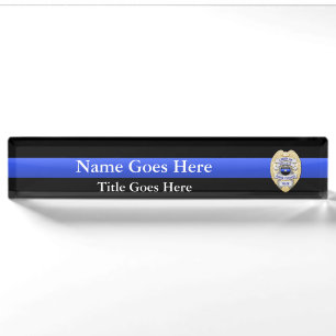Meerkeuzevchef politie-1-Star-badges Naambordje