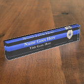 Meerkeuzevrije 1-Star-badges van de politie Naambordje (Zijkant)