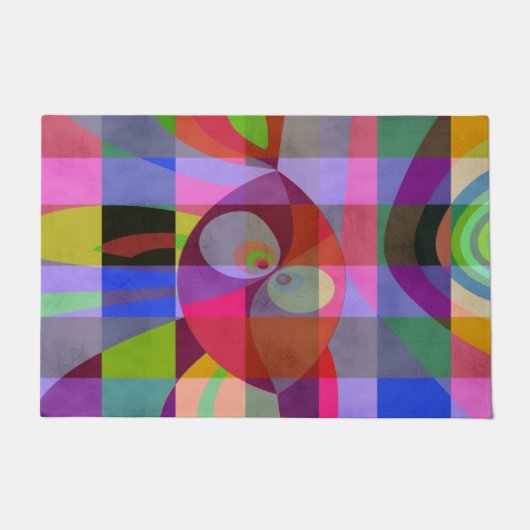 Meerkleurenpatroon Deurmat (Voorkant)