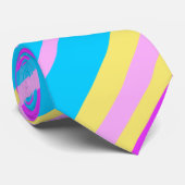 Meerkleurenstreepjes 2 - diagonaal stropdas (Opgerold)