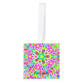 Meerkleurig 3-d polygoonpatroon decoratie (Voorkant)