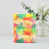 Meerkleurig Abstract geometrisch patroon Briefkaart (Staand voorkant)