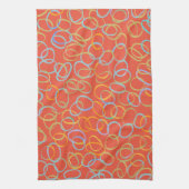 Meerkleurig Abstract kleurenpatroon Theedoek (Verticaal)