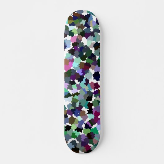 Meerkleurig Abstract kristalpatroon Skateboard (Voorkant)