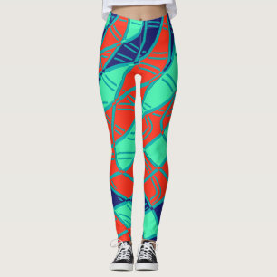 Meerkleurig abstract patroon "Ratti_Creative_Arts" Leggings