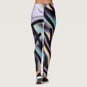 Meerkleurig abstract patroon "Ratti_Creative_Arts" Leggings (Achterkant)
