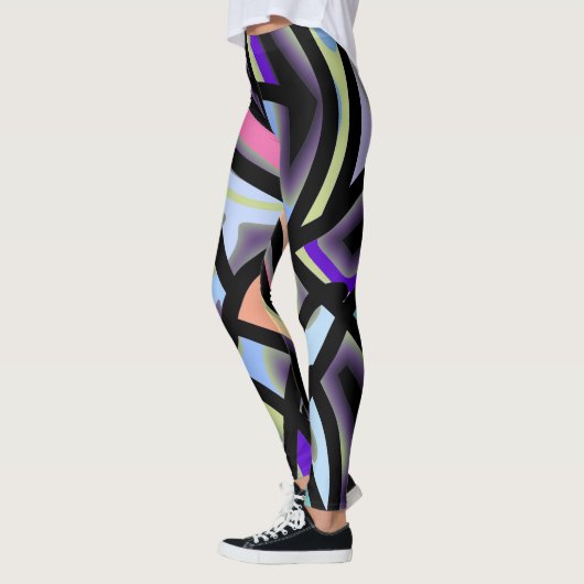 Meerkleurig abstract patroon "Ratti_Creative_Arts" Leggings (Links)