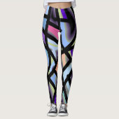 Meerkleurig abstract patroon "Ratti_Creative_Arts" Leggings (Voorkant)