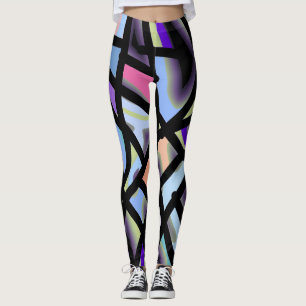 Meerkleurig abstract patroon "Ratti_Creative_Arts" Leggings