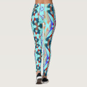 Meerkleurig abstract patroon "Ratti_Creative_Arts" Leggings (Achterkant)
