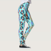 Meerkleurig abstract patroon "Ratti_Creative_Arts" Leggings (Rechts)