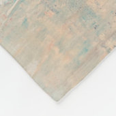 Meerkleurig abstract schilderij fleece deken (Hoek)
