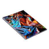 Meerkleurig abstract schilderij notitieboek (Rechterzijde)